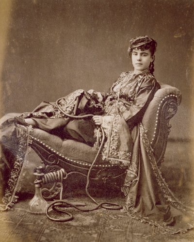 A Turkish Lady Seated, c.1880 by J. Pascal Sebah